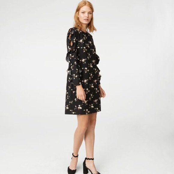 Club Monaco Dresses & Skirts - Club Monaco Clayre Floral Ruffle Sleeve Dress